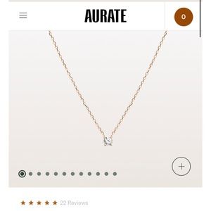AURATE Diamond Pendant Necklace
